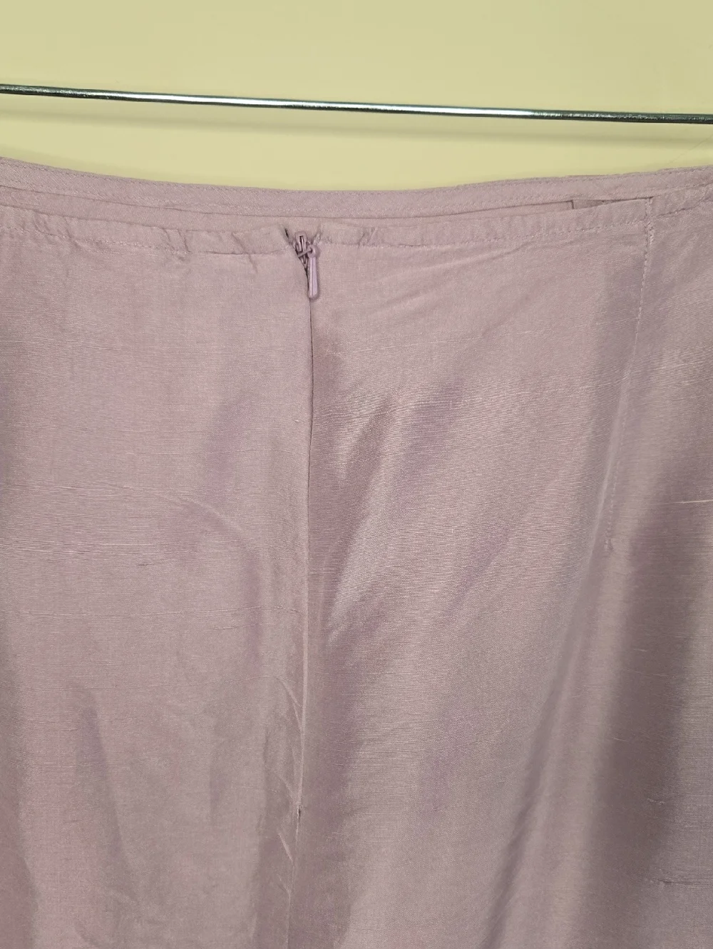 Vintage Lavender Silk Maxi Slip Skirt Romantic Minimalist Y2K Fairycore - Picture 5 of 9